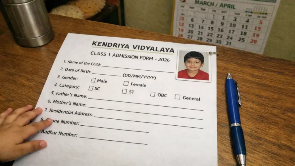 KVS Class 1 Admission 2026